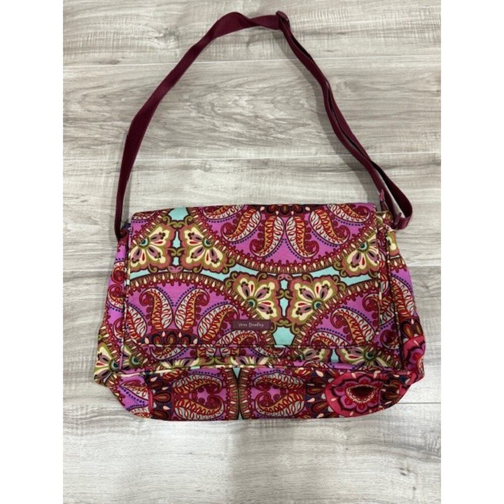 Vera Bradley Lighten Up Essential Messenger/Computer Shoulder/Crossbody Bag